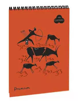 Блокнот для пастели Лилия Холдинг "Premium" А3 30 л на пружине (терракота) "Terracota"