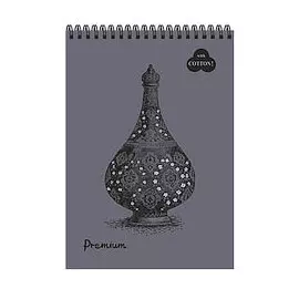 Блокнот для пастели Лилия Холдинг "Premium" А4 30 л на пружине (серый жемчуг) "Pearl grey"