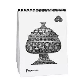 Блокнот для пастели Лилия Холдинг "Premium" А5 30 л на пружине (белоснежный) "Snow"