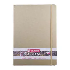 Блокнот для зарисовок Art Creation 21х30 см 80 л 140 г, твердая обложка, белое золото (цвет металлик