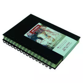 Блокнот для зарисовок на спирали Talens "Art Creation" 14х21 см 80 л 110 г, твердая обложка черный