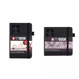 Блокнот для зарисовок Sakura 80 л 140 г, твердая обложка черная