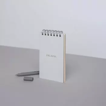 Блокнот на пружине FALAFEL BOOKS Notepad blank, 60л, 80г, без линовки