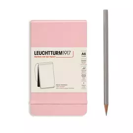 Блокнот нелинованный Leuchtturm Reporter Notepad Pocket 188 стр., твердая обложка розовый