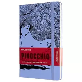 Блокнот нелинованный Moleskine "Le PINOCCIO" Large 130x210 мм 240 стр, твердая обложка фиолетовый/че