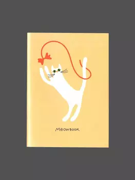 Блокнот нелинованный "Мяубук песочный" А6