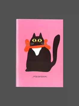 Блокнот нелинованный "Мяубук розовый" А6