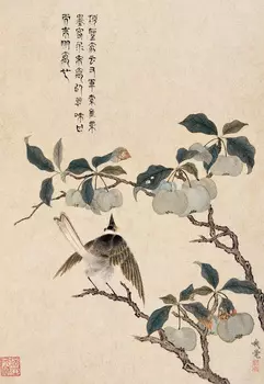 Блокнот "Птица и зеленые плоды"