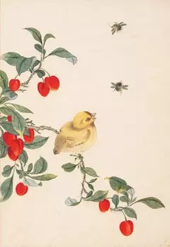 Блокнот Птицы, насекомые и цветы "Воробей"