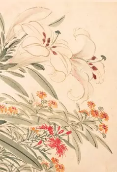 Блокнот Садовые цветы "Лилия"