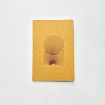 Блокнот "Сияние" горчичный