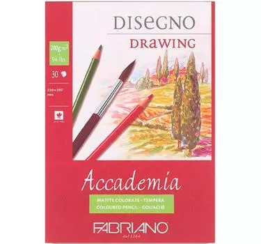 Блокнот-склейка для графики Fabriano "Accademia" А5 30 л 200 г