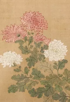 Блокнот Сто цветов фрагмент "Хризантемы"