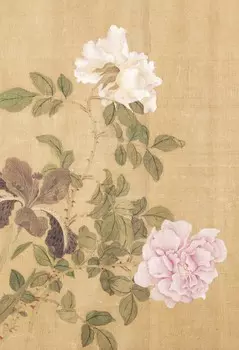 Блокнот Сто цветов фрагмент "Розы и ирис"