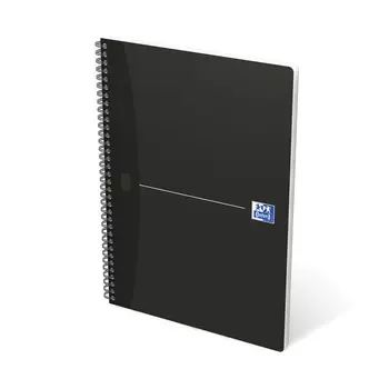 Блокнот в клетку OXFORD Smart Black Notebook A4 90 л твердая обложка черный