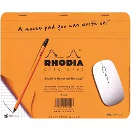 Блокнот в клетку Rhodia 19х23 см 30 л 80 г