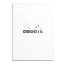 Блокнот в клетку Rhodia "Basics" 105х148 мм 80 л 80 г, листы белые, микроперф.