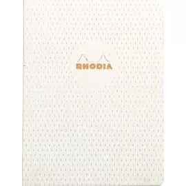 Блокнот в клетку Rhodia "Heritage moucheture ivory" 19х25 см 32 л с нумерацией 90 г, листы: слоновая