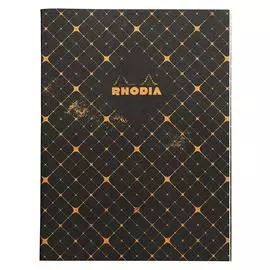 Блокнот в клетку Rhodia "Heritage quadrille black" 19х25 см 32 л 90 г, листы: слоновая кость