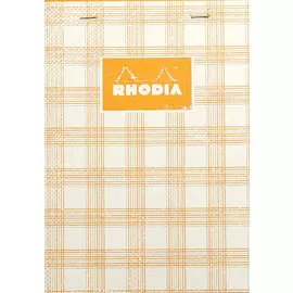 Блокнот в клетку Rhodia "Heritage tartan ivory" №16 А5 70 л 90 г, листы: слоновая кость