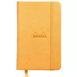 Блокнот в точку Rhodia "Webnotebook" 9x14 см 96 л 90 г, оранжевый, листы: слоновая кость