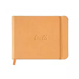 Блокнот в точку Rhodia "Webnotebook" Пейзаж 14х11 см 96 л 90 г, оранжевый, листы: слоновая кость