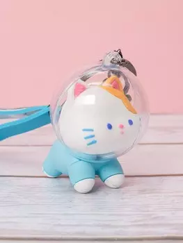 Брелок "Cat astronaut", light blue