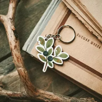 Брелок Дворникова А. "Веточка черники"