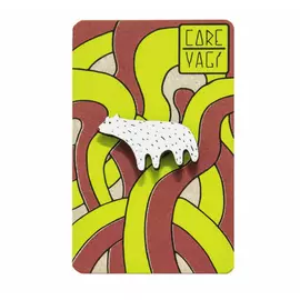 Брошь "COREYAGI" Белый медведь