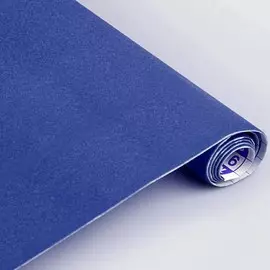 Бумага бархатная самоклеящаяся SADIPAL в рулоне 0,45х1 м Голубой