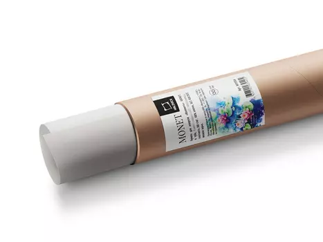 Бумага для акварели Малевичъ "Monet" в тубе, 56 см х10 м 300 г, 100% хлопок, Fin