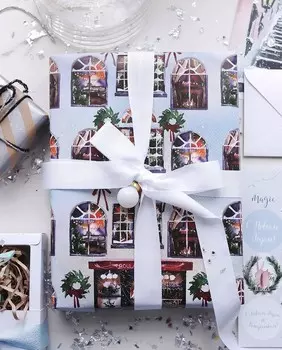 Бумага упаковочная "Let in Snow"