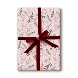 Бумага упаковочная "Pink Christmas"