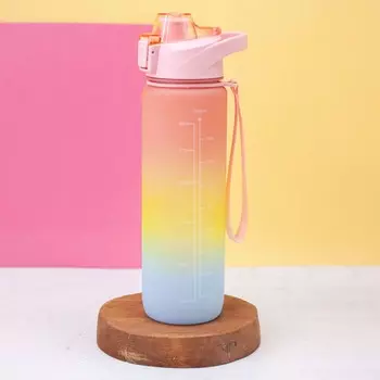 Бутылка "Rainbow", pink, 1000 мл