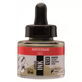 Чернила акриловые Talens "Amsterdam" 30 мл №815 Олово