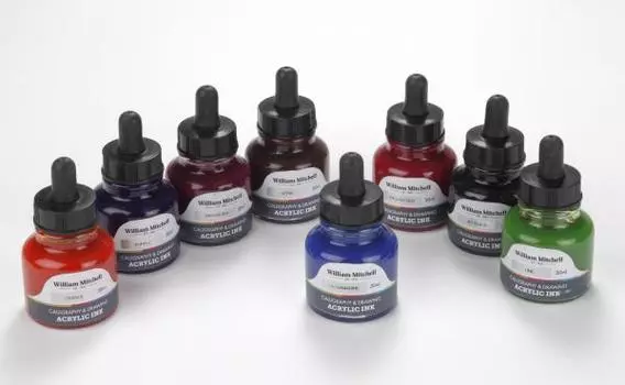 Чернила акриловые William Mitchell 30 мл, все цвета