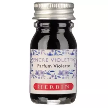 Чернила ароматизированные в банке Herbin, 10 мл, Фиолетовый, Фиалка