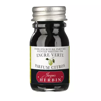 Чернила ароматизированные в банке Herbin, 10 мл, Зеленый, Лимон