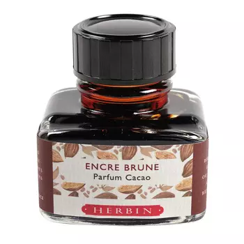 Чернила ароматизированные в банке Herbin, 30 мл, Коричневый, Какао