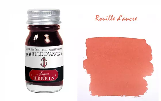 Чернила в банке Herbin, 10 мл, Rouille d'ancre, Ржавый