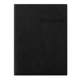 Ежедневник Letts "LECASSA" A5 искусст. кожа, кремовые страницы, мягкая обложка, черный