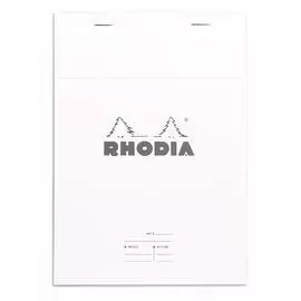 Ежедневник Rhodia "Basics №16" А5 80 л с микроперфорацией 80 г, белый, листы: белые