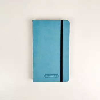 Еженедельник Aesthetic "Never" B6+, Голубой