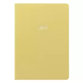 Еженедельник Letts "PASTEL" A5 160 стр, белые страницы, сереб. срез, светло-желтый