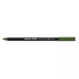 Фломастер Edding "1300" 2 мм с круглым наконечником, оливковый