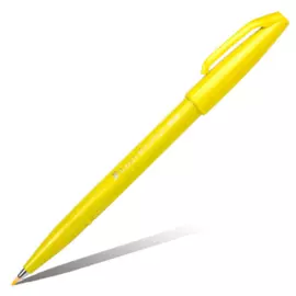Фломастер-кисть Pentel "Brush Sign Pen" цвет желтый