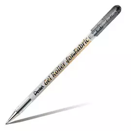 Гелевая ручка по ткани Pentel "Gel Roller for Fabric" 1,0 мм, цвет черный