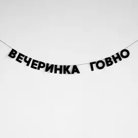 Гирлянда "ВЕЧЕРИНКА ГОВНО"