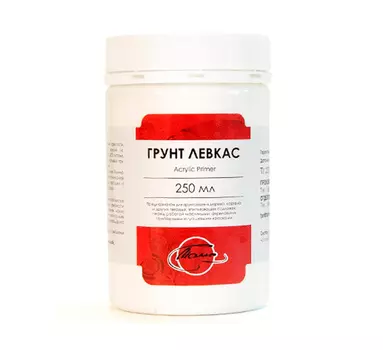 Грунт для дерева и картона "Левкас" Таир 250 мл белый