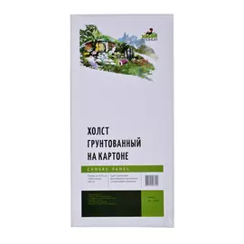 Холст грунтованный на картоне 280 г 20x40 см хлопок 100%